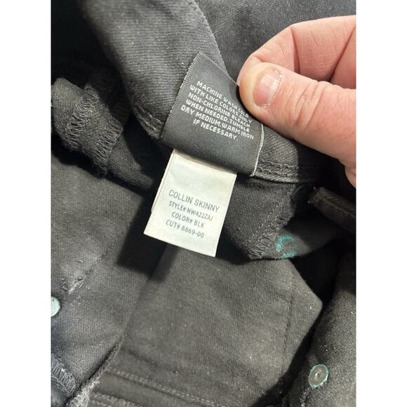 HUDSON Womens sz 26 Black COLLIN Skinny Flap Jeans - Picture 6 of 7